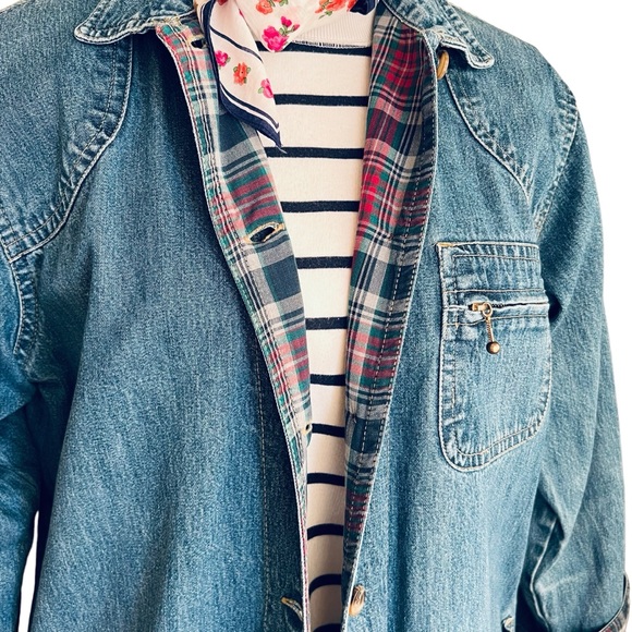 Cabin Creek Denim Chore Jacket Size Medium - Picture 2 of 9